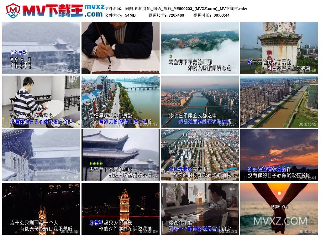向阳-你的身影_国语_流行_YE800203
